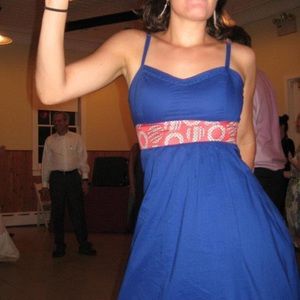 Anthropologie Edme & Esyllte Dress - blue w/ cutouts